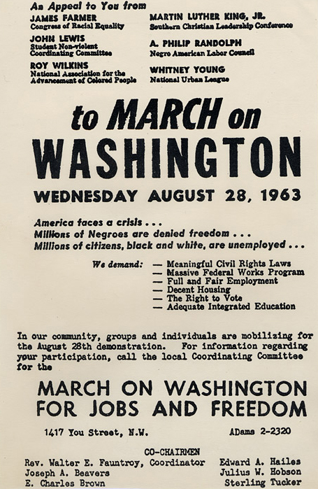 [March on Washington Flyer]